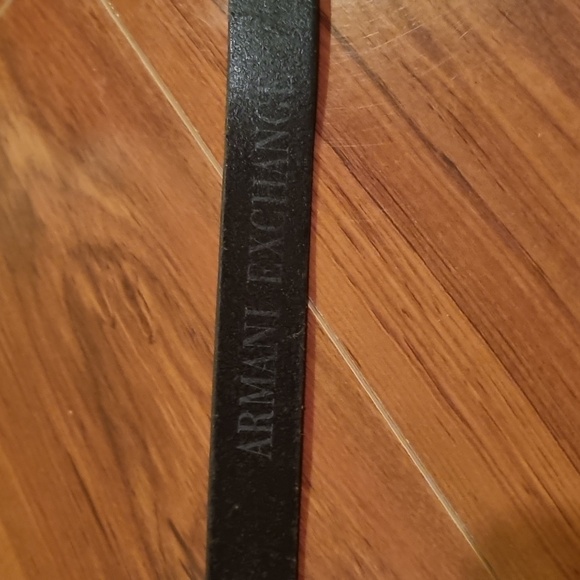 Armani Exchange Logo "AX" Leather Belt Size Medium - Picture 6 of 8